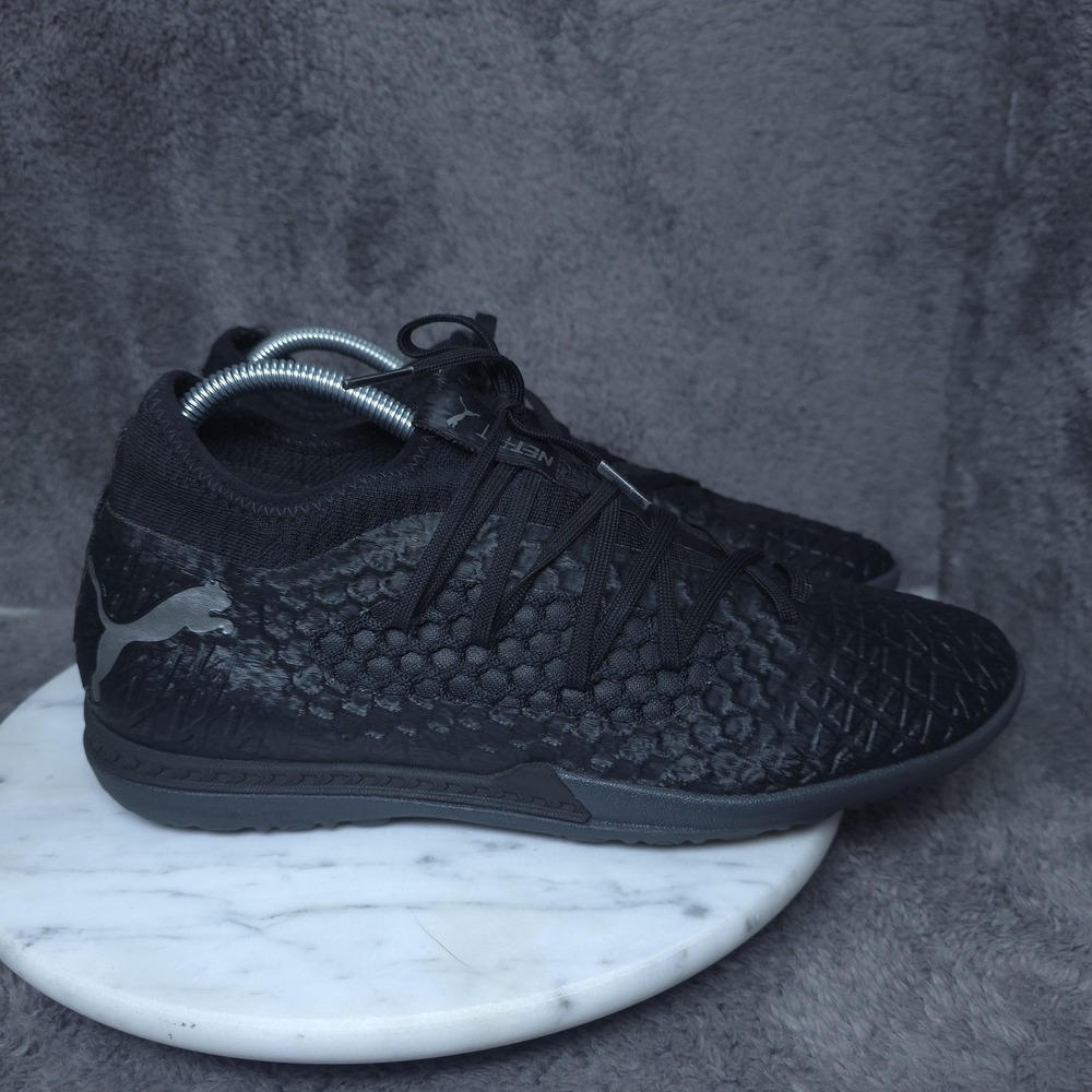 Puma Future 4.4 IT Men 9.5 Black Indoor Training Soccer Cleats Futsal 105685-02